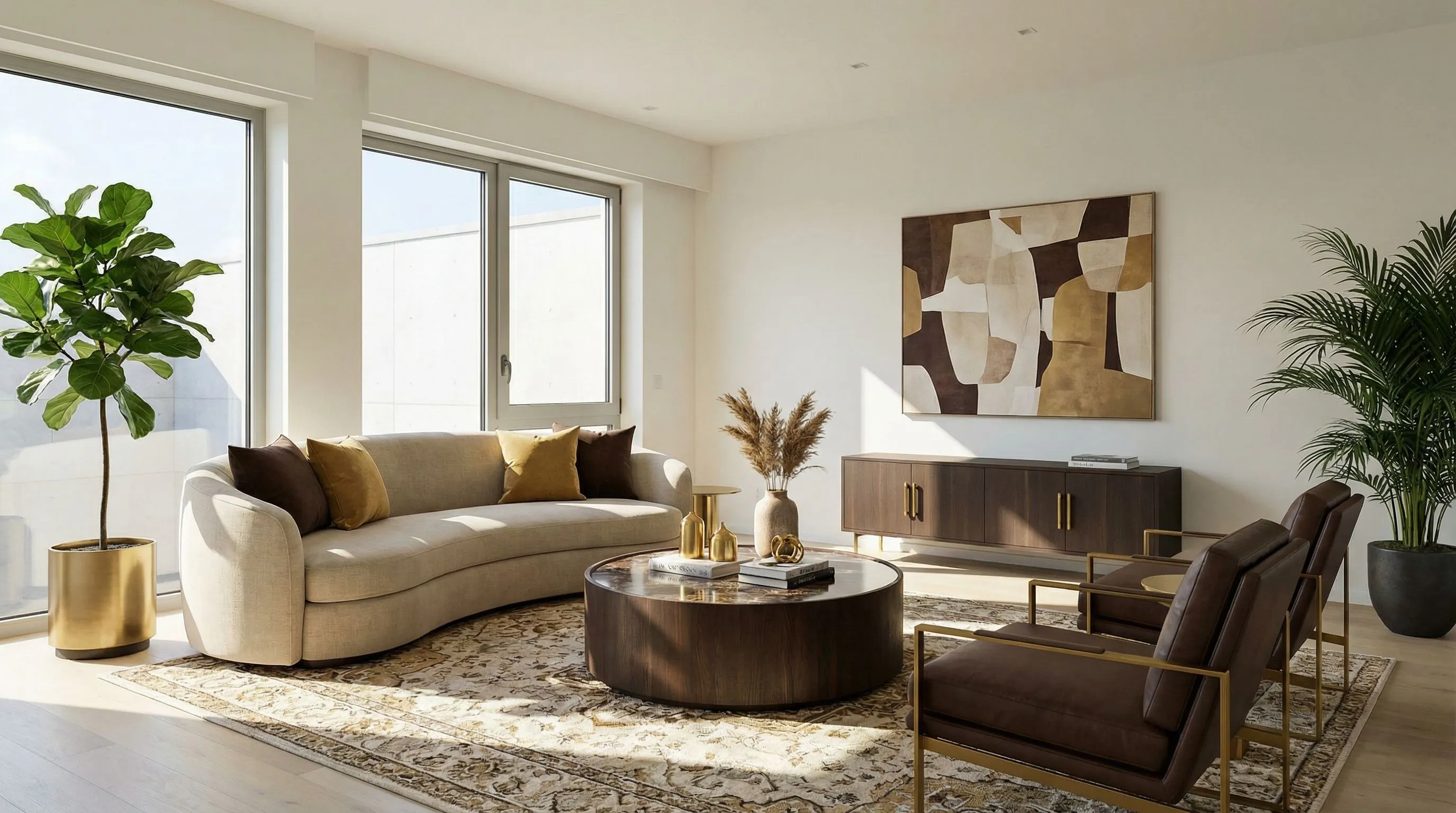 A room redesigned in a Luxury style