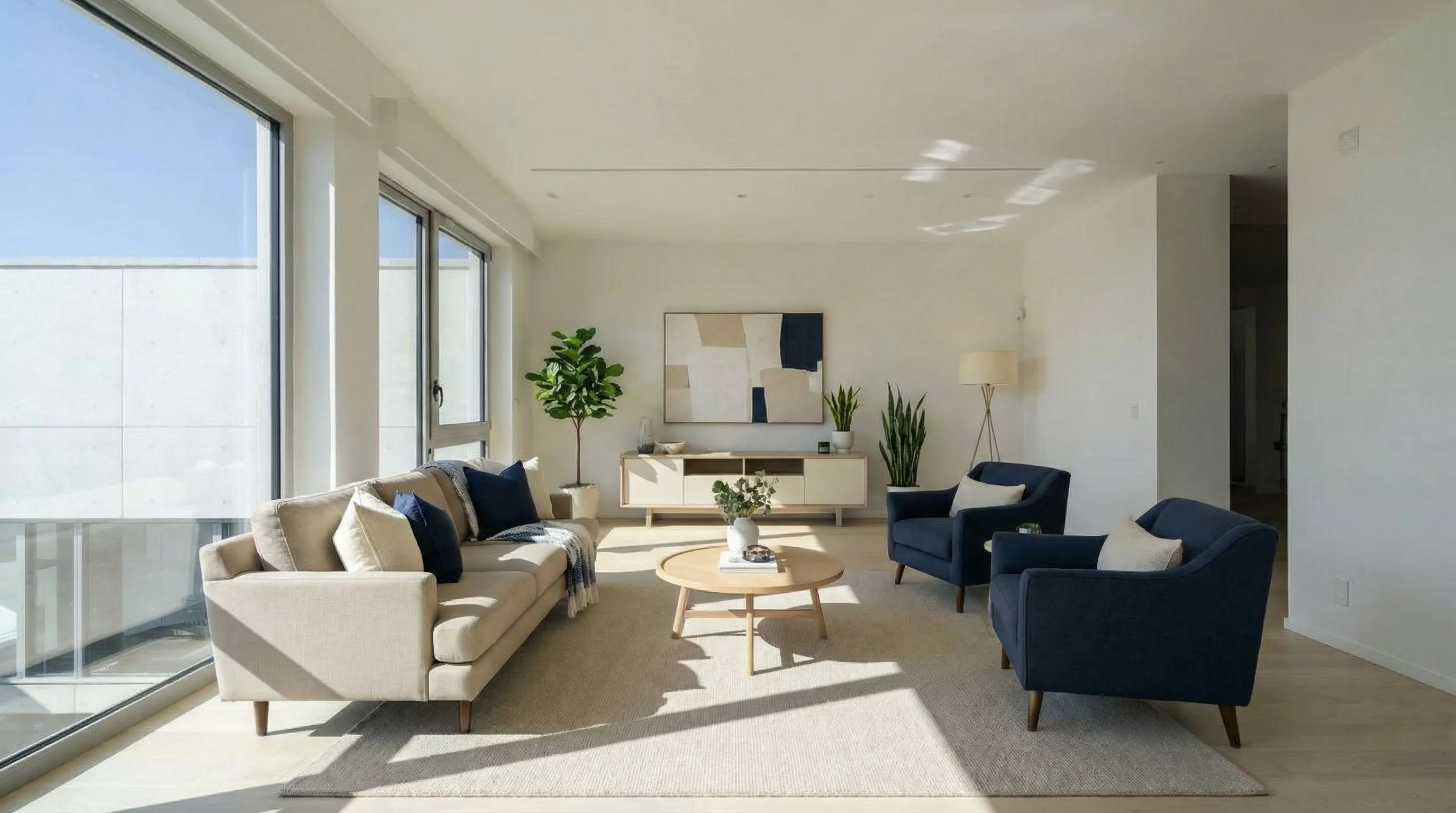 A room redesigned in a Traditional style