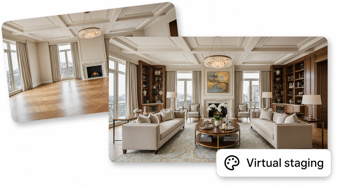 AI virtual staging