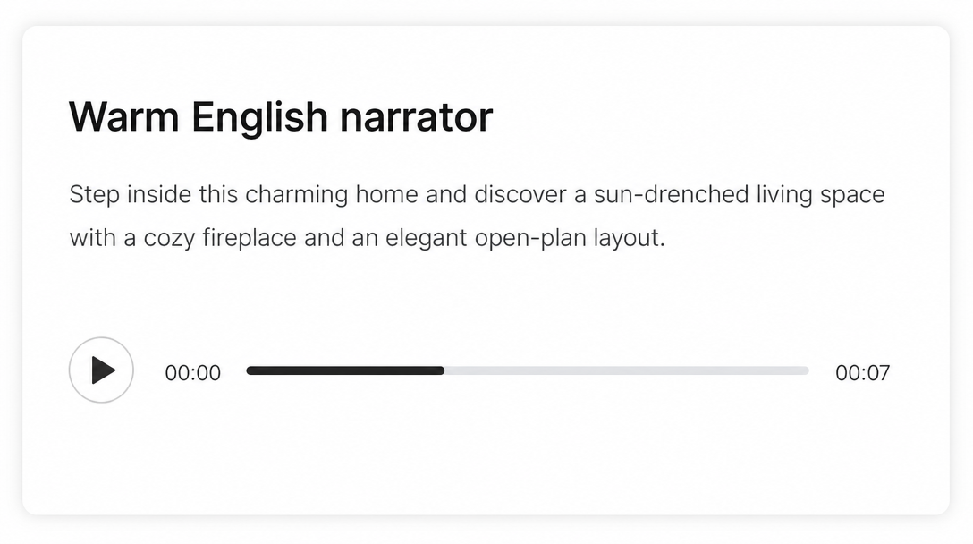 AI voiceovers